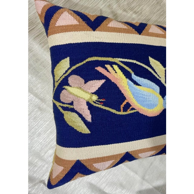 Elegant Single Decorative Hand Woven Pillow For Sale In Miami - Image 6 of 10
