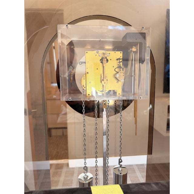 Mid 20th Century George Nelson Lucite Grandfather Clock by Howard Miller Company For Sale - Image 14 of 14
