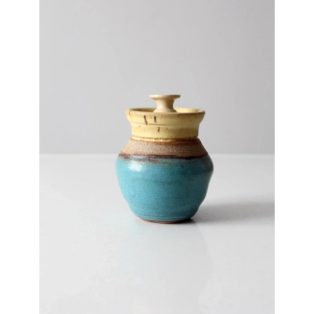Vintage Studio Pottery Jar For Sale - Image 13 of 13