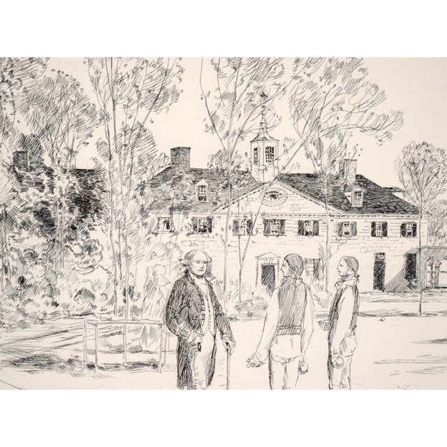 Bowling on the Green (From the Bicentennial Pageant of George Washington) by Childe Hassam For Sale In Monterey, CA - Image 6 of 8