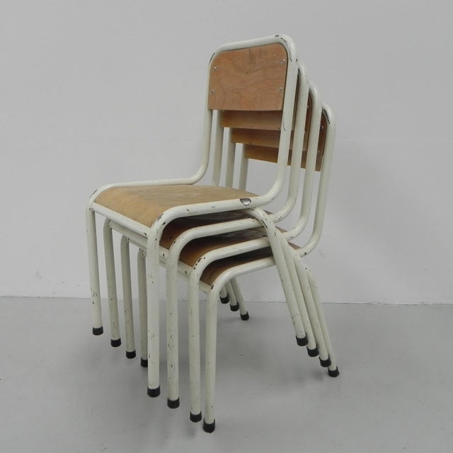 School Desk Chairs, Set of 4 For Sale - Image 11 of 18