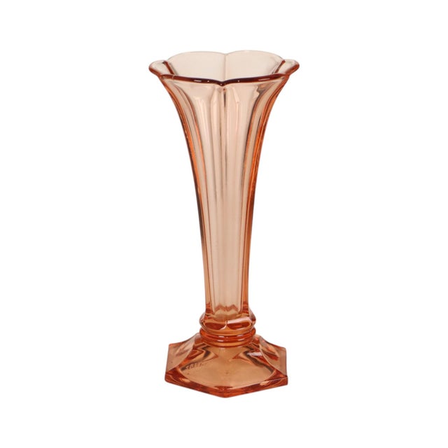Art Deco Pink Rosaline Vase from Val Saint Lambert, 1935 For Sale - Image 3 of 14