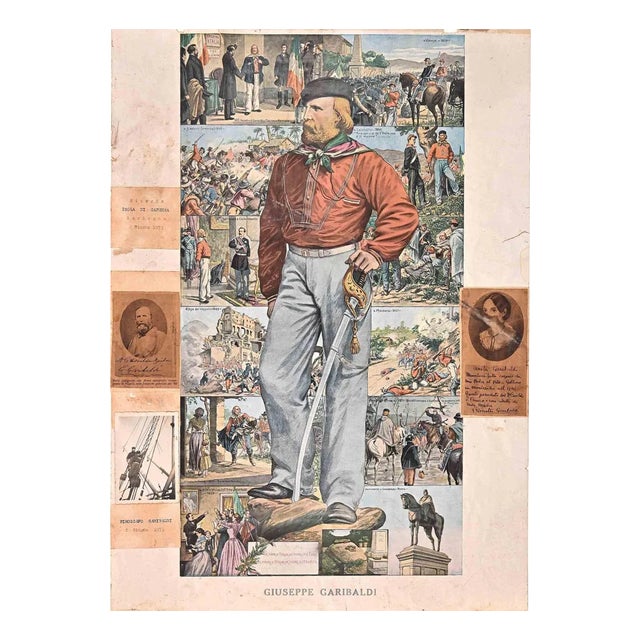 History of Giuseppe Garibaldi, Photolithograph, 1935 For Sale