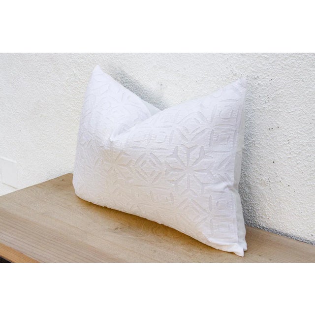 Bloom Lumbar Applique Pillow Cover For Sale In Los Angeles - Image 6 of 9