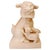 Chinoiserie Large Scale Vintage Monochrome Blush Pink Glazed Ceramic Foo Dogs - A Pair For Sale - Image 3 of 17