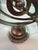 Vintage Metal Armillary Sphere With Arrow Tabletop Sculpture Globe Office Decor For Sale In Miami - Image 6 of 9