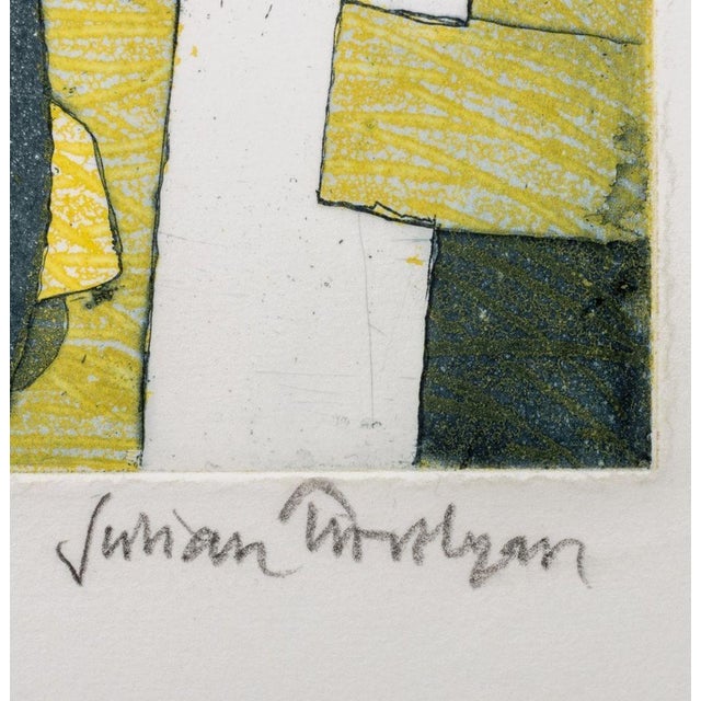 Late 20th Century Julian Trevelyan "Piazza..." Etching & Aquatint For Sale - Image 5 of 7