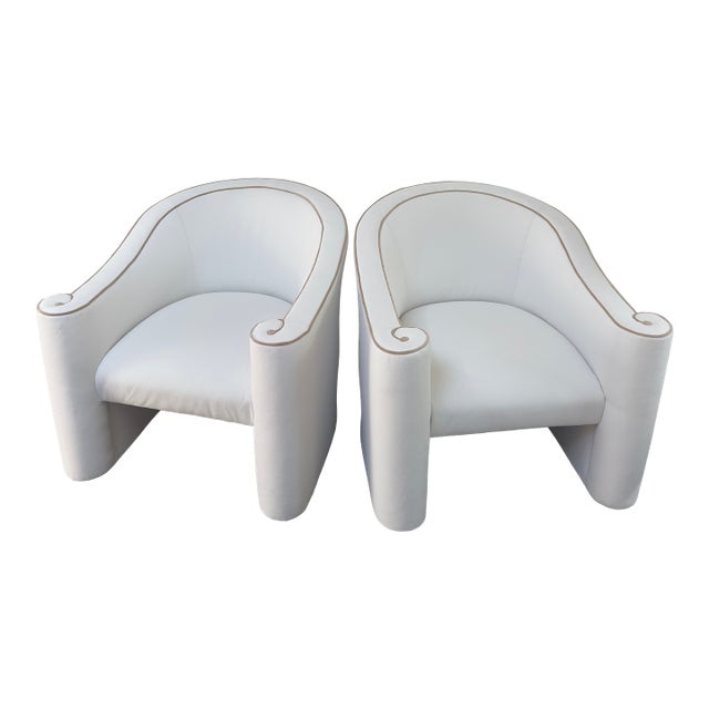 1980s Casa Bique High-Fashion Snail Chairs Pair For Sale