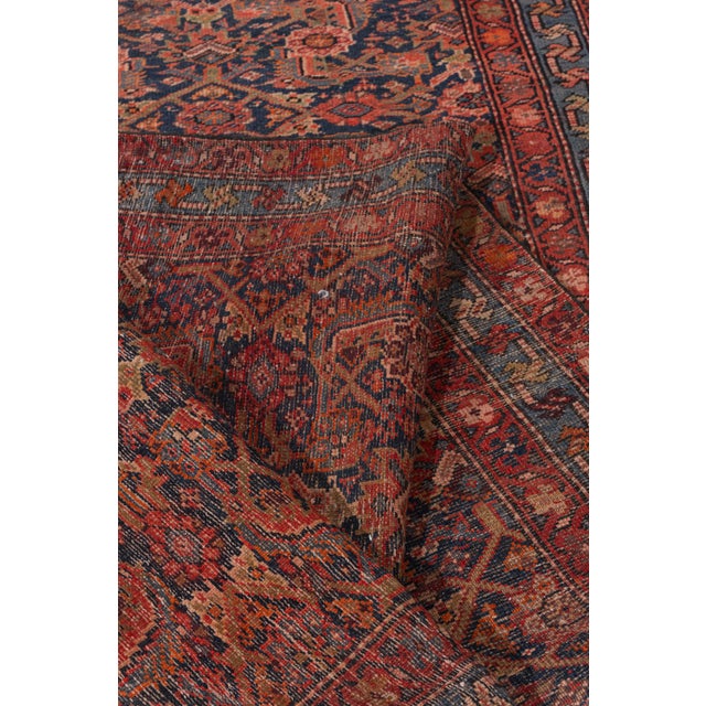 Antique Circa 1910 Red Malayer Hand Knotted Runner 3ft 5in X 15ft 5in For Sale - Image 16 of 16