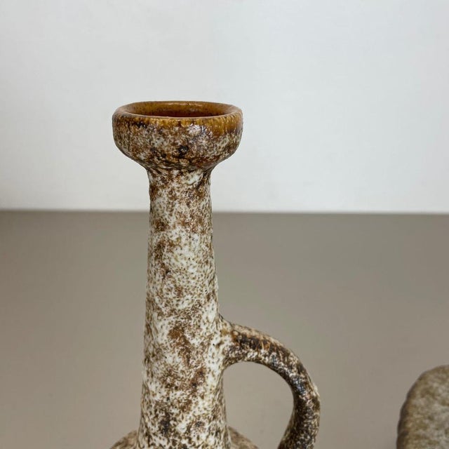 Ceramic Ceramic Studio Pottery Vases from Piet Vest Ceramics, Netherlands, 1970s, Set of 2 For Sale - Image 7 of 18
