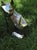 Geometric Cat Sculpture in Polished Stainless Steel, 11"x7"x15" Cat Sitting Half-Turned For Sale - Image 4 of 4