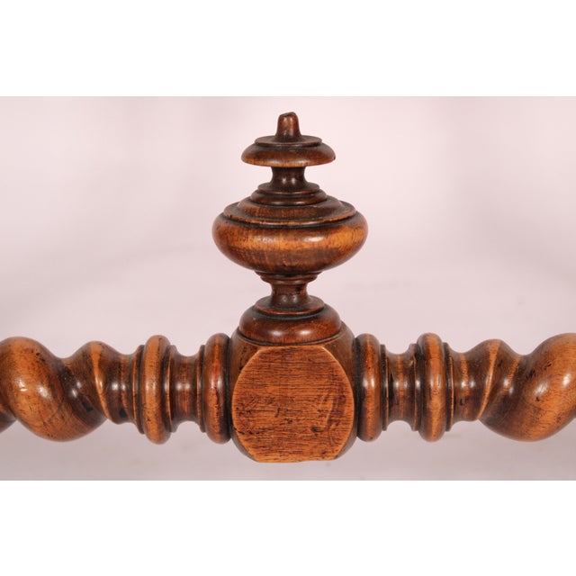 Antique Louis XIV Style Walnut Writing Table For Sale - Image 9 of 12