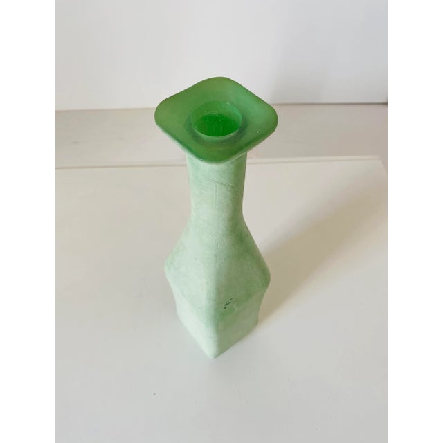 1950s Vintage Green Bottle in Glass, 1950s For Sale - Image 5 of 10