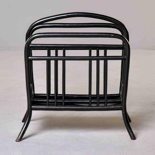 Thonet Model 33 Bentwood Magazine Rack in Ebonized Finish For Sale - Image 11 of 11
