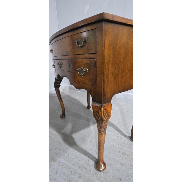 1910s Walnut Bowed Low Boy, 1910 For Sale - Image 5 of 13