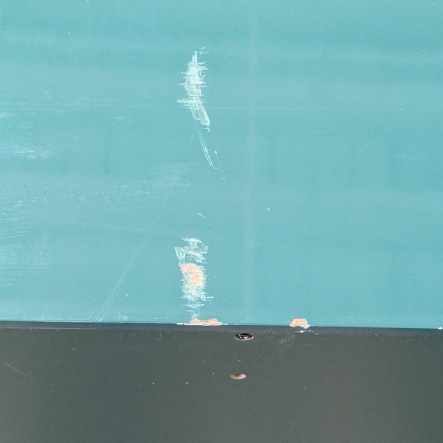 Green Anthropologie Presti Rattan Three Drawer Media Console, Attributed For Sale - Image 8 of 10