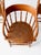 Antique Wood Captain's Chairs Set 3 For Sale - Image 6 of 15