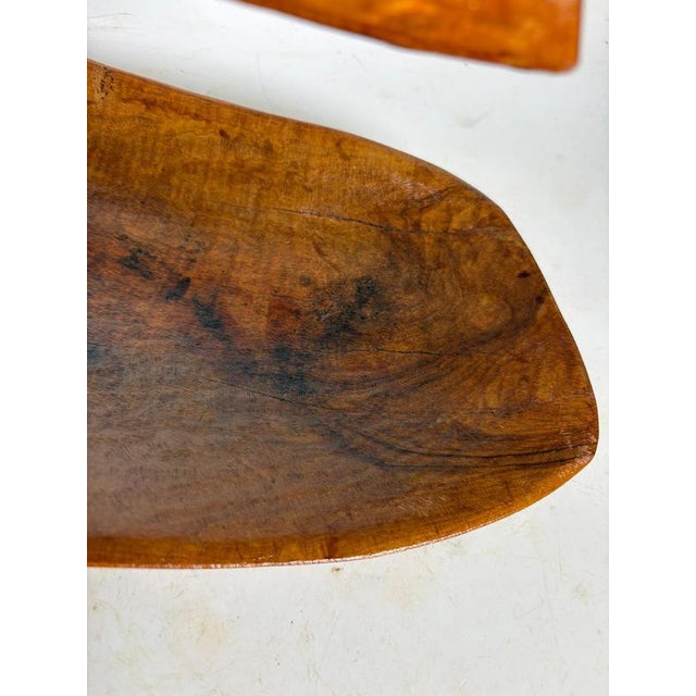 Handcrafted Olive Wood Fruit Basket, France, 1950s For Sale - Image 9 of 11