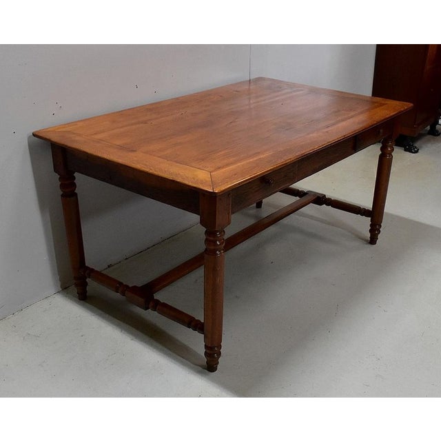 Table de property in golden oak, with rectangular tray consisting of three panels and their supervision in the tab. This...