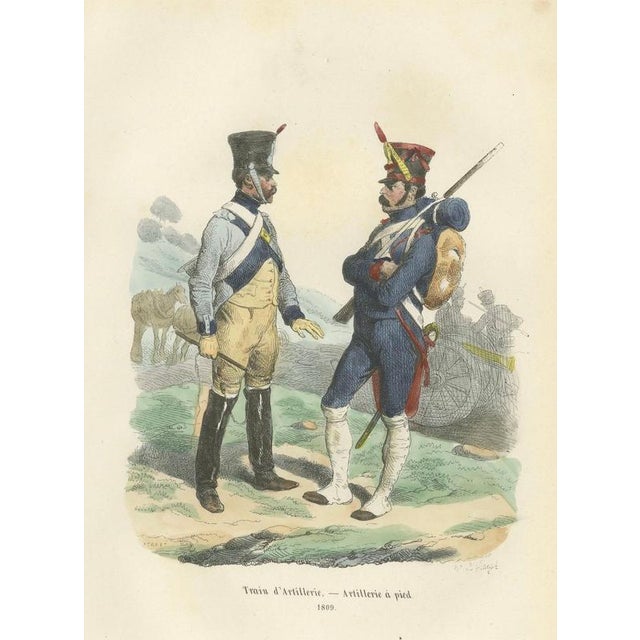 Mid 19th Century After Horace Vernet, Train of Artillery and Foot Artillery, 1843, Paper For Sale - Image 5 of 10