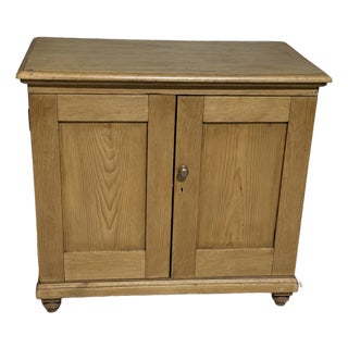 Antique Pine Two Door Cupboard From England For Sale