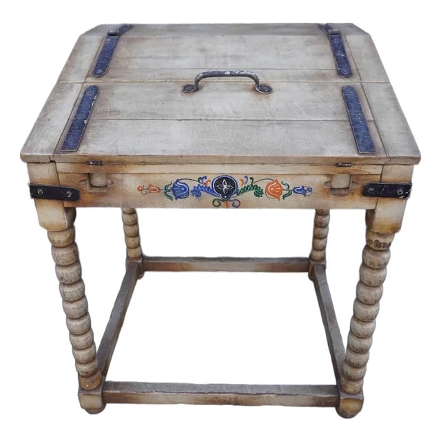 1920s Original Monterey Straw Ivory Desk For Sale