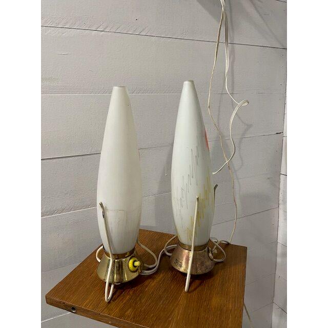 Vintage Rocket Desk Lamps by Leos Nikos for Zekov, Set of 2 For Sale - Image 3 of 5