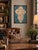 Distressed Teal & Ivory Fleur-De-Lis Metal Wall Art – 14” X 19” For Sale - Image 10 of 10