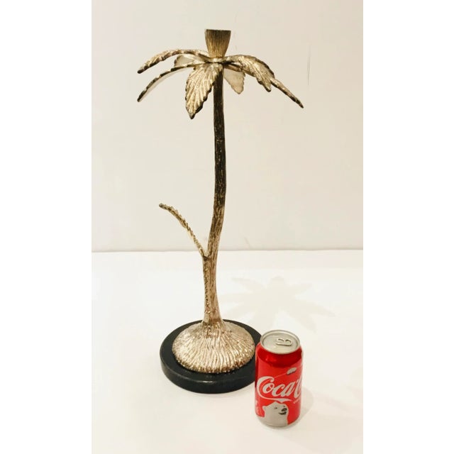 Modern Silver Finished Medium Palm Candle Holder For Sale - Image 4 of 5