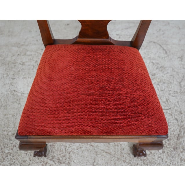 Set of 8 Bench Made Walnut Chippendale Dining Room Chairs For Sale - Image 10 of 12