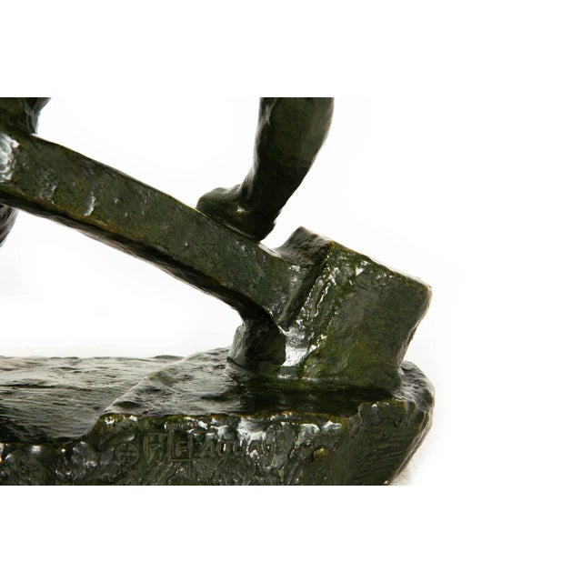 French Art Deco Bronze Sculpture “The Lock” by Pierre Le Faguays Ca. 1930 For Sale - Image 15 of 18