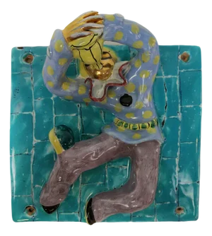 Coat Hook with Venetian Mask by Otello Rosa for Manifattura San Polo, Venice