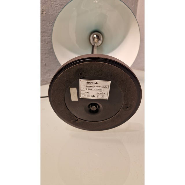 1980s Aggregato Table Lamp in Green Plastic by Enzo Mari for Artemide, 1980s For Sale - Image 5 of 9