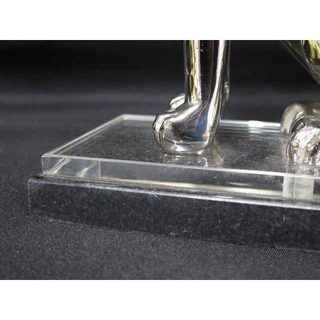 Wildwood Griffin Chrome on Marble Bases Bookends - a Pair For Sale - Image 9 of 12