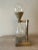 Modern Brushed Aluminum Industrial Hourglass on Stand For Sale - Image 3 of 9