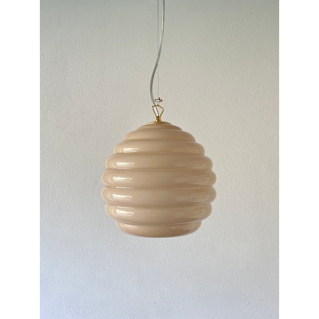 Glass Dune 27 Murano Jacketed Glass Chandelier in Sand-Taupe Color, 2010s For Sale - Image 7 of 18