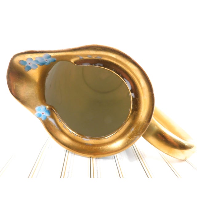 1960s Signed White Chocolate Pot Coffee Pot With Hand Painted Flowers For Sale In San Francisco - Image 6 of 11