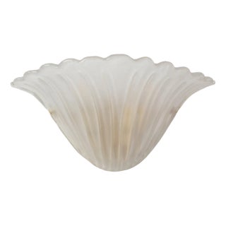 Fan-Shaped Wall Light in Silk-Colored Murano Glass, Italy, 1990s For Sale