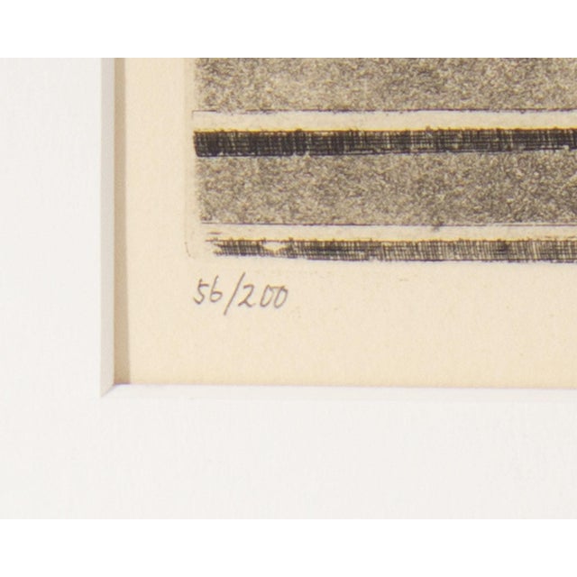 “Trains” Japanese Etching by Shigeru Kimura For Sale - Image 4 of 8
