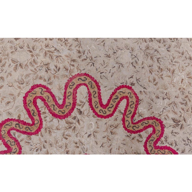 Late 19th Century Antique 19th Century European Needlepoint Rug For Sale - Image 5 of 9