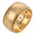 Jabel Vintage Diamond 14k Yellow Gold Cigar Band, Size 6.5 For Sale