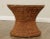 Wood 1970s Round Glass Top Wicker Side Table For Sale - Image 7 of 13