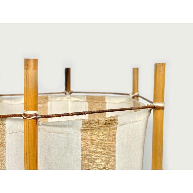 Italian Bamboo and Rattan Floor Lamp in the style of Louis Sognot, 1960s For Sale - Image 13 of 15