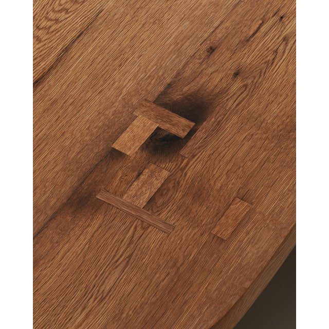 Wood Brian Welch Ancient Oak Low Table For Sale - Image 7 of 7