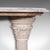 Wood Antique Corinthian Console Table, English Pine, Marble, Hallway Stand, Victorian For Sale - Image 7 of 9