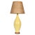 Mid 20th Century Design-Technics Style Yellow Banded Art Pottery Table Lamp For Sale - Image 9 of 9