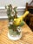 Green Vintage Italian Porcelain Pair Bird and Flora Figures For Sale - Image 8 of 10