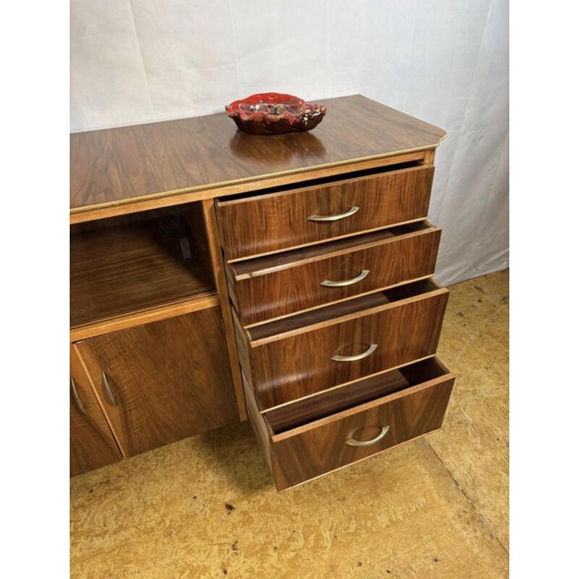 1960s Mid-Century Modern Walnut Cocktail Cabinet attributed to František Jirák for Tatra Nábytok, 1960s For Sale - Image 5 of 12