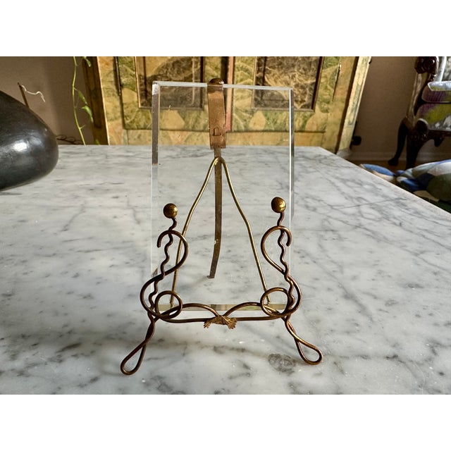 Art Nouveau Brass Picture Frame, Vienna, 1900s For Sale - Image 12 of 13