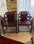 Exquisite pair of solid hand carved rosewood arm chairs. They have a lot of carved decorative elements and very wide deep...